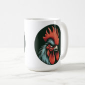 "Champ the Grumpy Rooster" Mug Kaffeetasse (VorderseiteRechts)