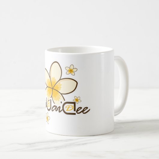 Champa-Blume Kaffeetasse (VorderseiteRechts)