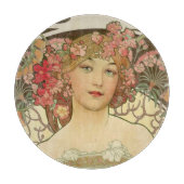 Champagne Alphonse Mucha Cutting Board Schneidebrett (Vorderseite)