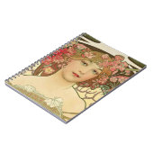 Champagne Alphonse Mucha Notebook Notizblock (Linke Seite)