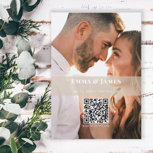 Champagne-Ampersand-Foto Save-the-Date-Karte Hoc Einladung