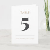 Champagne Ampersand | Tischnummer (gefaltet) (Vorderseite)