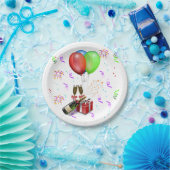 Champagne and Confetti New Years Pappteller (Party)