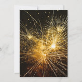Champagne and Fireworks New Year's Einladung (Rückseite)