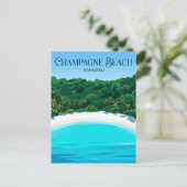 Champagne Beach Vanuatu Postkarte (Stehend Vorderseite)