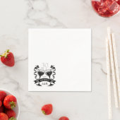 Champagne Birthday Bow Serviette (Beispiel)