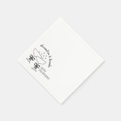 Champagne Birthday Bows Serviette (Ecke)