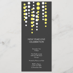 Champagne-Blase graues modernes Einladung