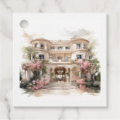 Champagne & Blush Altes Geld Europäische Villa Hoc Geschenkanhänger (Vorderseite)