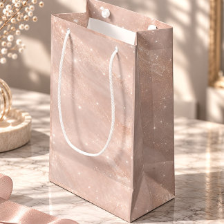 Champagne-Blush-Schimmer Elegant Kleine Geschenktüte