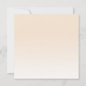 Champagne Blush & Terracotta Pampas Grass Floral Einladung (Rückseite)