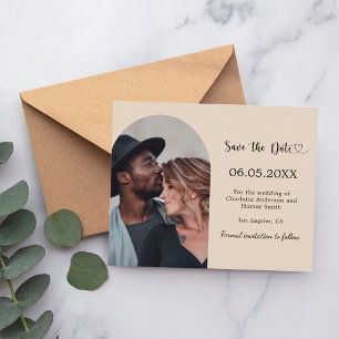 Champagne-Bogen-Foto-Hochzeit Save the Date Flyer