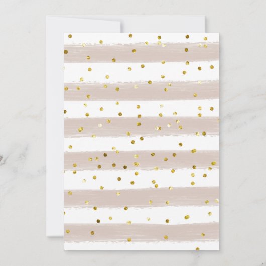 Champagne Boho Arch Brunch & Bubbly Brautparty Einladung (Rückseite)