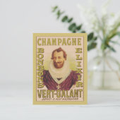 Champagne Bonbons Elixir Postkarte (Stehend Vorderseite)