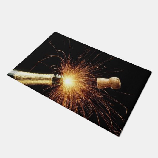 Champagne Bottle Fußmatte (Schrägansicht)