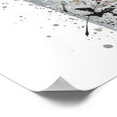 Champagne Bottle Wall Art Print 'Blanc' Poster (Ecke)