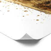 Champagne Bottle Wall Art Print 'Midas' Poster (Ecke)