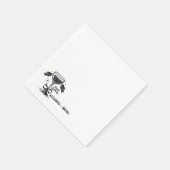 Champagne Bow Birthday Serviette (Ecke)