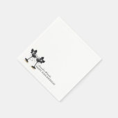 Champagne Bow Serviette (Ecke)