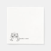 Champagne Bow Serviette (Vorderseite)