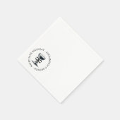 Champagne Bow Serviette (Ecke)