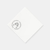 Champagne Bow Serviette (Ecke)