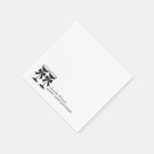 Champagne Bow Serviette (Ecke)