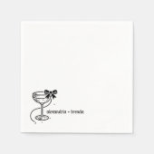 Champagne Bow Serviette (Vorderseite)