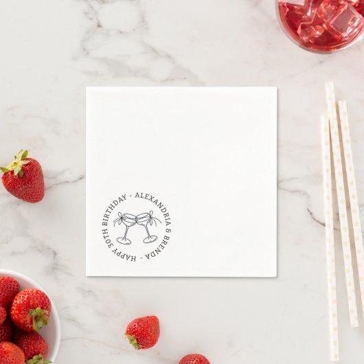 Champagne Bow Serviette (Beispiel)