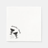 Champagne Bow Serviette (Vorderseite)