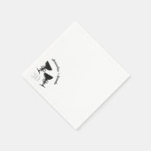 Champagne Bow Serviette (Ecke)