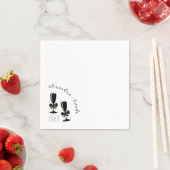 Champagne Bow Serviette (Beispiel)