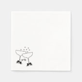 Champagne Bows Serviette (Vorderseite)