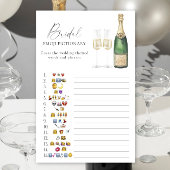 Champagne Brautparty Emoji pickgame