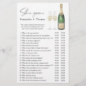 Champagne Brautparty Showspiel (Vorderseite)