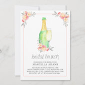 Champagne Bridal Brunch Einladung (Vorderseite)