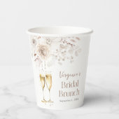 Champagne Bridal Brunch Pappbecher (Rückseite)