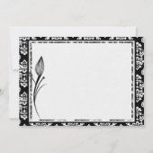 Champagne Bridal Dusche Einladung (Rückseite)