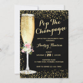 Champagne Brunch Junggeselinnen-Abschied Einladung