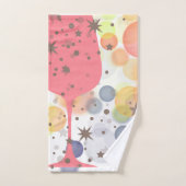 Champagne Bubbles Badhandtuch Set (Handtuch)