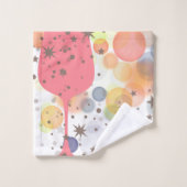 Champagne Bubbles Badhandtuch Set (Waschlappen)