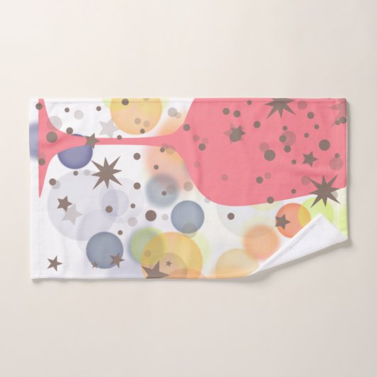 Champagne Bubbles Badhandtuch Set (Handtuch)