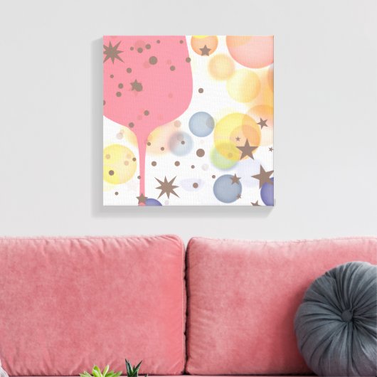 Champagne Bubbles Leinwanddruck (Insitu (Wohnzimmer))