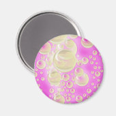 Champagne Bubbles Magnet (Vorderseite/Rückseite)