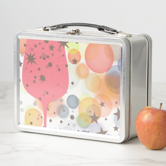 Champagne Bubbles Metall Brotdose (Beispiel)