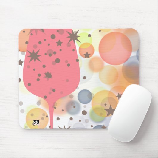 Champagne Bubbles Mousepad (Mit Mouse)