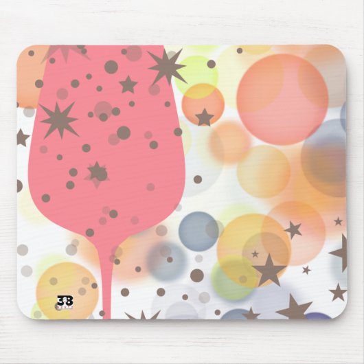 Champagne Bubbles Mousepad (Vorne)
