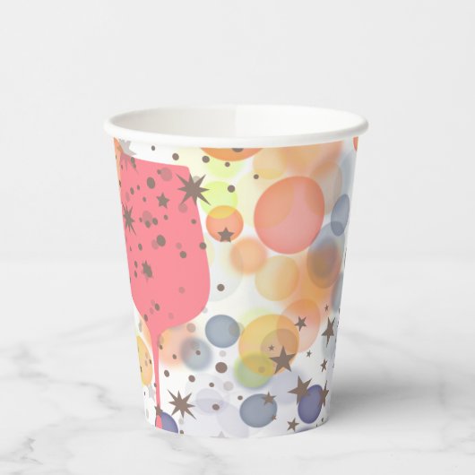 Champagne Bubbles Pappbecher (Links)