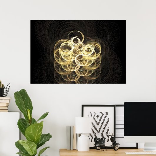 Champagne Bubbles Poster (Heimbüro)