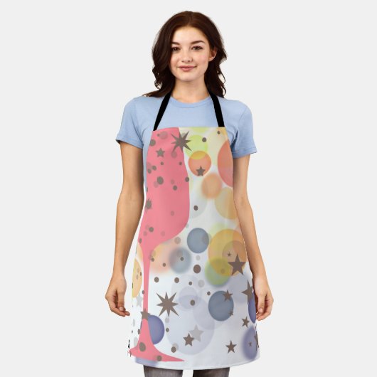 Champagne Bubbles Schürze (Getragen)